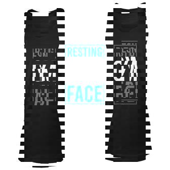 Funny Saying Resting Gym Face Unisex Tank Top | Mazezy