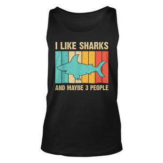 Funny Shark Design For Kids Men Women Animal Shark Stuff Unisex Tank Top - Seseable