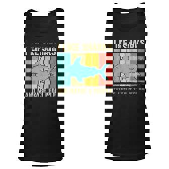 Funny Shark Design For Kids Men Women Animal Shark Stuff Unisex Tank Top | Seseable FR