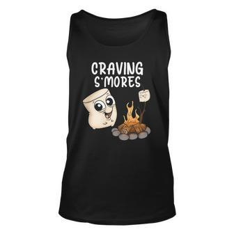 Funny Smores Cute Marshmallow Kids Camping Happy Glamping Unisex Tank Top | Mazezy