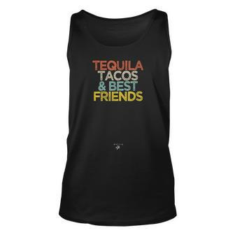 Funny Tequila Tacos & Best Friends Saying Quote Novelty Unisex Tank Top - Thegiftio UK