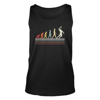 Funny Volleyball Evolution Of Man Sport Retro Vintage Gift Unisex Tank Top | Mazezy