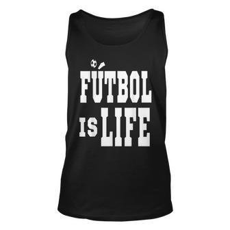 Futbol Is Life Soccer Vintage Football Fans Men Women Unisex Tank Top - Thegiftio UK
