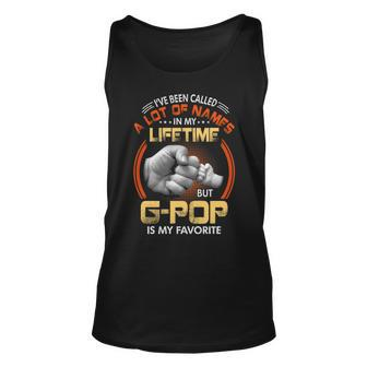 G Pop Grandpa Gift A Lot Of Name But G Pop Is My Favorite Unisex Tank Top - Seseable