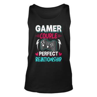 Gamer Couple Perfect Relationship Video Gamer Gaming Unisex Tank Top - Seseable