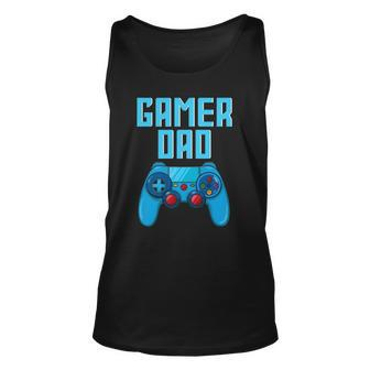 Mens Gamer Dad Cute Video Gaming Fathers Day Game Controller Tank Top | Mazezy