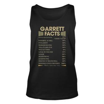 Garrett Name Gift Garrett Facts Unisex Tank Top - Seseable