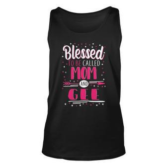 Gee Grandma Gift Blessed To Be Called Mom And Gee Unisex Tank Top - Seseable
