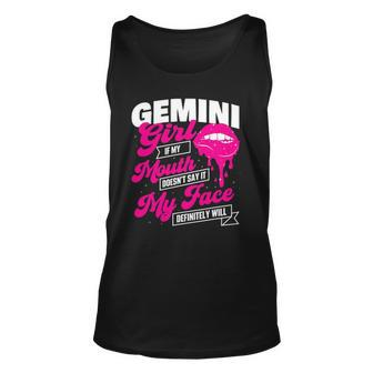 Gemini Girl - Zodiac Sign Astrology Symbol Horoscope Reader Unisex Tank Top | Mazezy