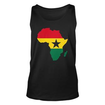 Ghana Ghanaian Africa Map Flag Pride Football Soccer Jersey Tank Top | Mazezy