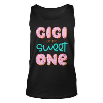 Gigi Of The Sweet One First Birthday Matching Family Donut Unisex Tank Top - Seseable