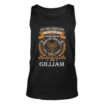 Gilliam Name Gift Gilliam Brave Heart Unisex Tank Top - Seseable