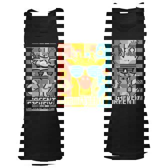 Giraffeventy - Retro 70S Giraffe Unisex Tank Top - Thegiftio