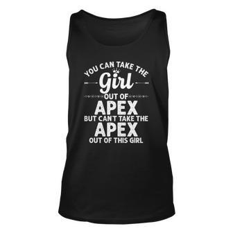 Girl Out Of Apex Nc North Carolina Home Roots Usa Tank Top | Mazezy
