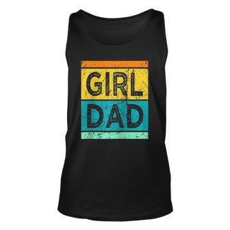Girl Dad With Daughters Hashtag For Men Raglan Baseball Tee Tank Top | Mazezy