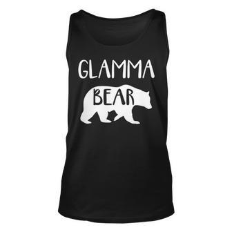Glamma Grandma Gift Glamma Bear Unisex Tank Top - Seseable