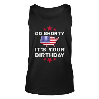Womens Go Shorty Its Your Birthday 4Th Of July Independence Day Tank Top | Mazezy