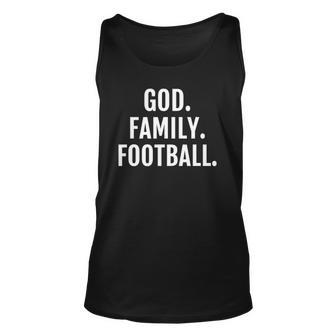 God Family Football For Women Men And Kids Unisex Tank Top | Mazezy