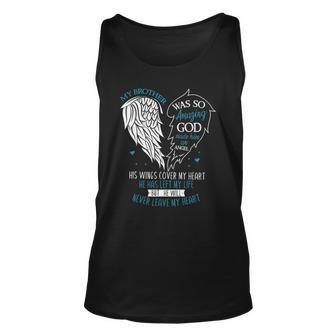 God Made My Brother An Angel In Heaven In Memory Bro Grief Unisex Tank Top | Mazezy