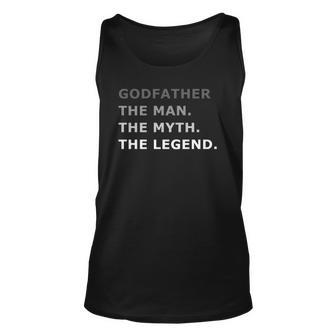 Godfather The Man The Myth The Legend Essential Unisex Tank Top | Mazezy
