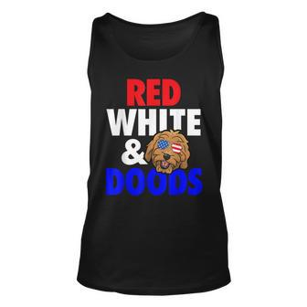 Goldendoodle Mom Dad 4Th Of July Doodle Dog Unisex Tank Top - Seseable