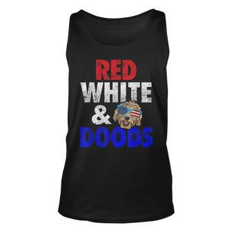 Goldendoodle Mom Dad 4Th Of July Doodle Gift Unisex Tank Top - Seseable