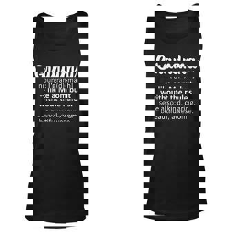 Grandma Definition Funny Gift For Grandma Christmas Birthday Unisex Tank Top | Seseable UK