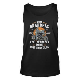 Mens Some Grandpas Play Bingo Real Grandpas Ride Motorcycles Tank Top | Mazezy
