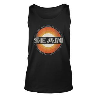 Graphic Tee First Name Sean Retro Personalized Vintage Unisex Tank Top | Mazezy