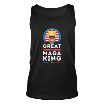 Great Maga King Trump Biden Political Ultra Mega Proud Unisex Tank Top | Mazezy