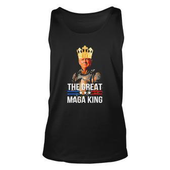 Great Maga King Trump Ultra Maga Crowd Anti Biden Ultra Maga Tank Top | Mazezy