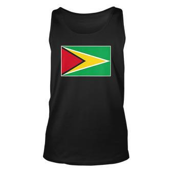 Guyana Flag With Vintage Guyanese National Colors Unisex Tank Top | Mazezy