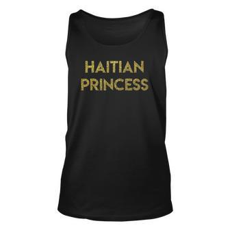 Haitian Pride Gold - Haitian Princess Unisex Tank Top | Mazezy
