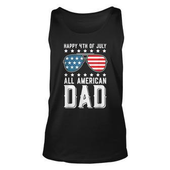 Happy 4Th Of July All American Dad Unisex Tank Top - Seseable