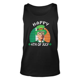 Happy 4Th Of July Joe Biden Leprechaun St Patricks Day Unisex Tank Top | Mazezy AU