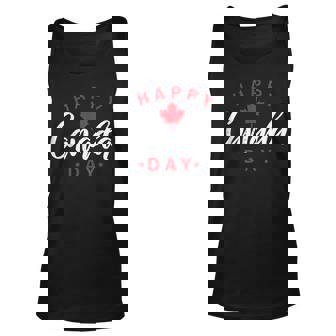 Happy Canada Day Funny Maple Leaf Canadian Flag Kids Unisex Tank Top - Seseable
