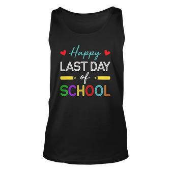 Happy Last Day Of School Teacher Student Summer Break Unisex Tank Top | Mazezy