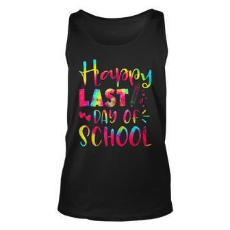 Happy Last Of Day School Teacher Student Hippie Tie Dye Unisex Tank Top - Thegiftio UK