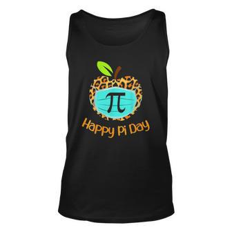 Happy Pi Day Love Math Teacher Leopard Pi Mask Unisex Tank Top | Mazezy