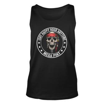 Hearsay Isnt Happy Hour Anytime Mega Pint Unisex Tank Top | Mazezy
