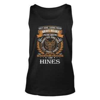 Hines Name Gift Hines Brave Heart Unisex Tank Top - Seseable