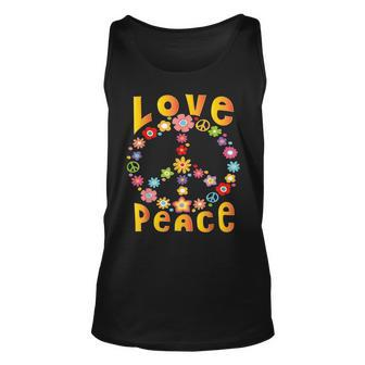 Hippie Love Peace Freedom 60S 70S Tie Dye Unisex Tank Top - Thegiftio UK