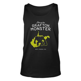 Home Of The Grafton Monster West Virginia Usa Unisex Tank Top | Mazezy