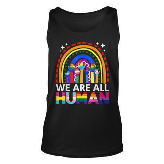 Human Lgbt Flag Gay Pride Month Transgender Rainbow Lesbian Tank Top | Mazezy