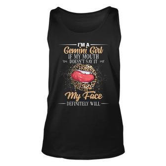 I Am A Gemini Girl Leopard Birthday Astrology Zodiac Sign Unisex Tank Top - Seseable