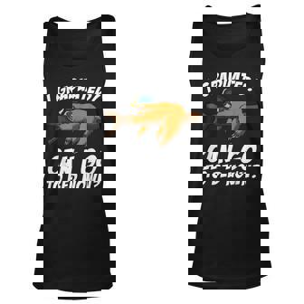 I Graduated Can I Go Back To Bed Now Sloth Lazy Chilling Fun Unisex Tank Top - Thegiftio UK