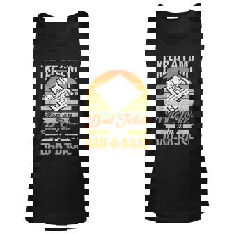 I Keep All My Dad Jokes In A Dad-A-Base Vintage Father Dad Unisex Tank Top | Mazezy