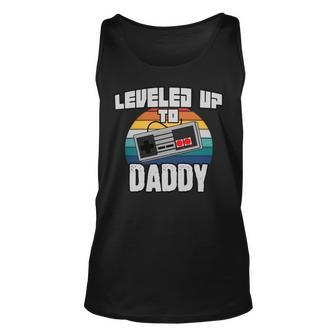 I Leveled Up To Daddy New Parent Gamer Promoted To Dad Unisex Tank Top - Monsterry CA