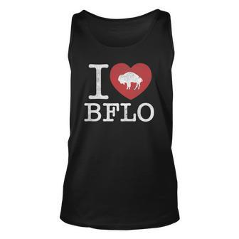 I Love Buffalo - Vintage With Bison Unisex Tank Top | Mazezy