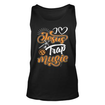 I Love Jesus And Trap Music Dd Unisex Tank Top - Monsterry UK